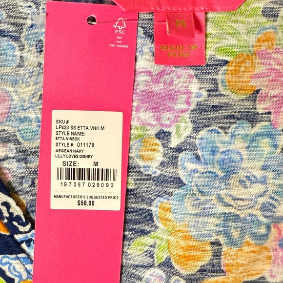 Lilly Pulitzer Etta Disney T—shirt - NWT - M - Picture 8 of 9